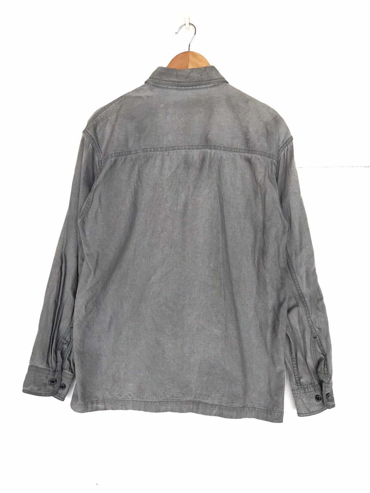 Kansai Yamamoto Vintage kansai jeans chambray denim shirt long sleeve zipper Size US M / EU 48-50 / 2 - 6 Thumbnail