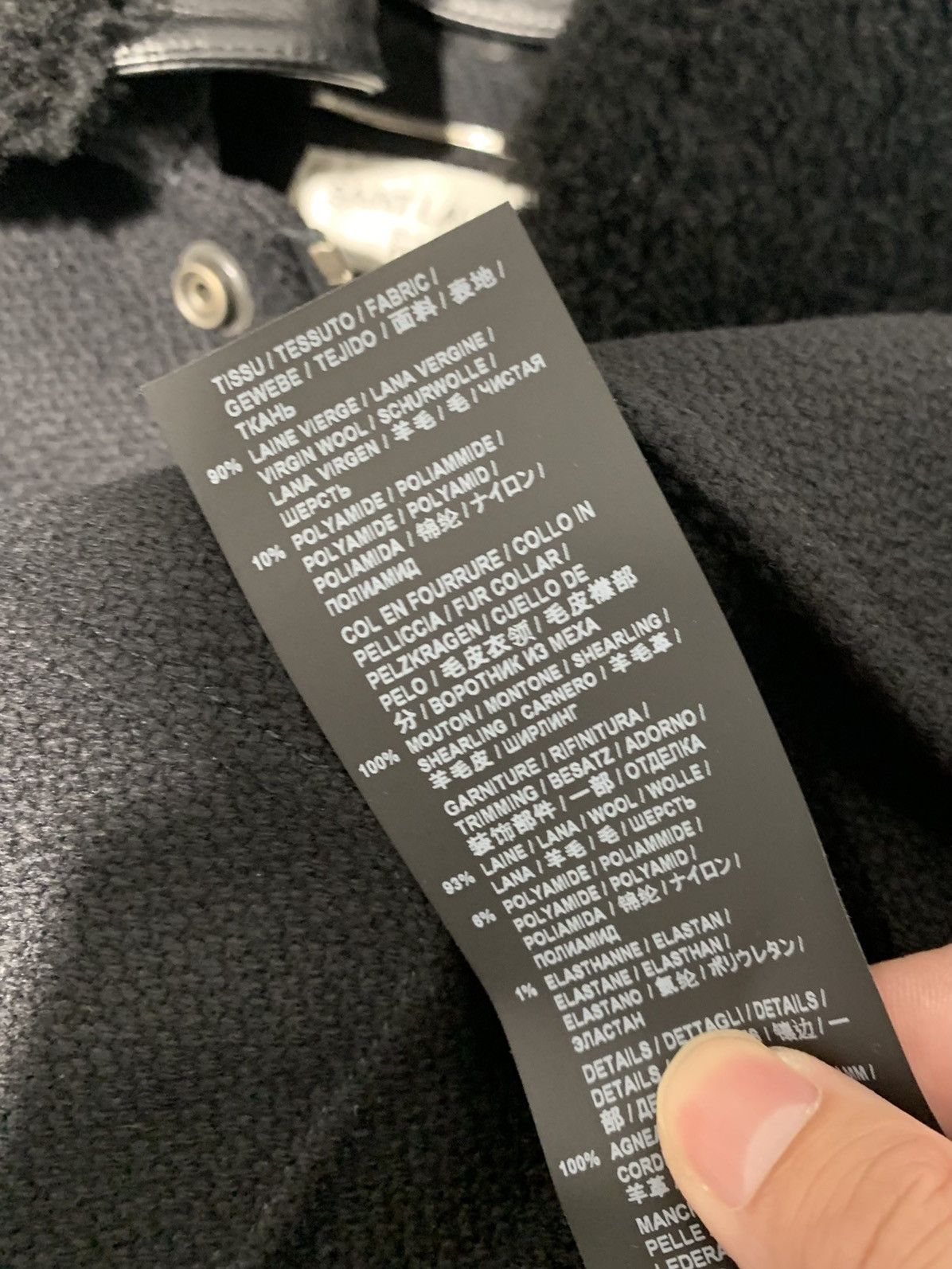 Saint Laurent Paris 19FW Leather Sleeve Aviator Wool Jacket Sz44 Size US S / EU 44-46 / 1 - 8 Thumbnail