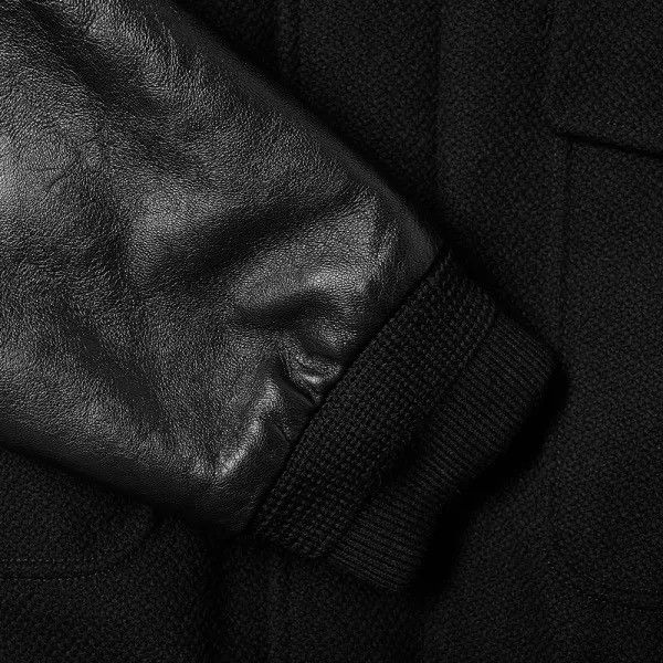 Saint Laurent Paris 19FW Leather Sleeve Aviator Wool Jacket Sz44 Size US S / EU 44-46 / 1 - 12 Thumbnail