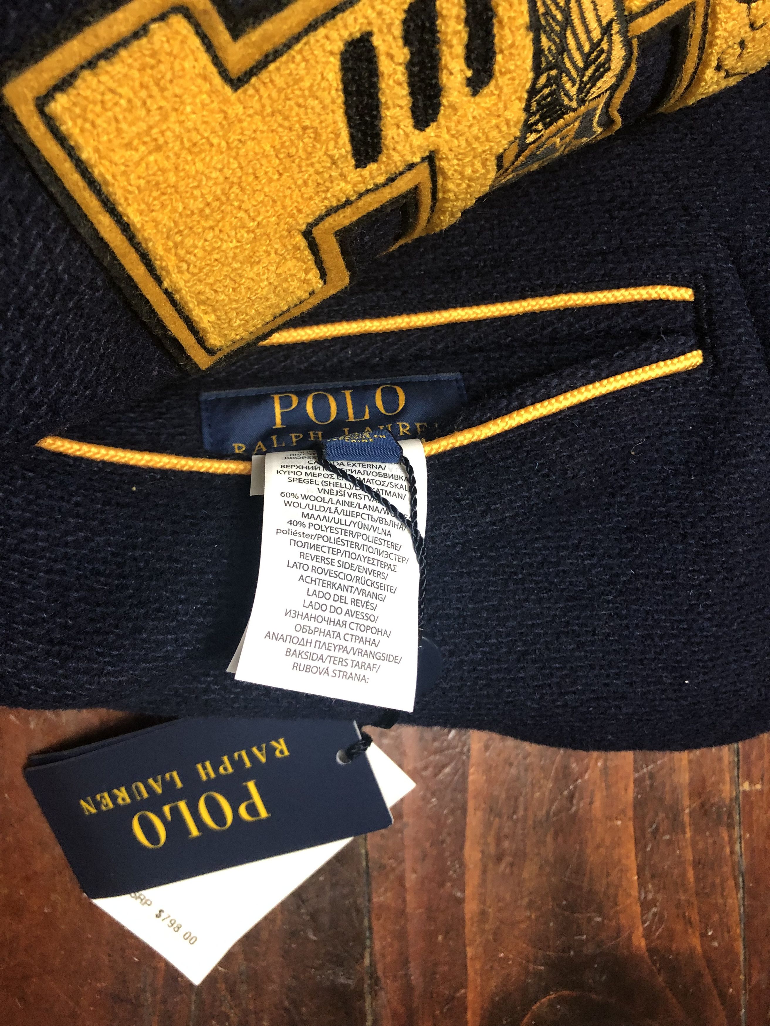Polo Ralph Lauren Polo Ralph Lauren Reversible Letterman Jacket Size LARGE Size US L / EU 52-54 / 3 - 13 Thumbnail