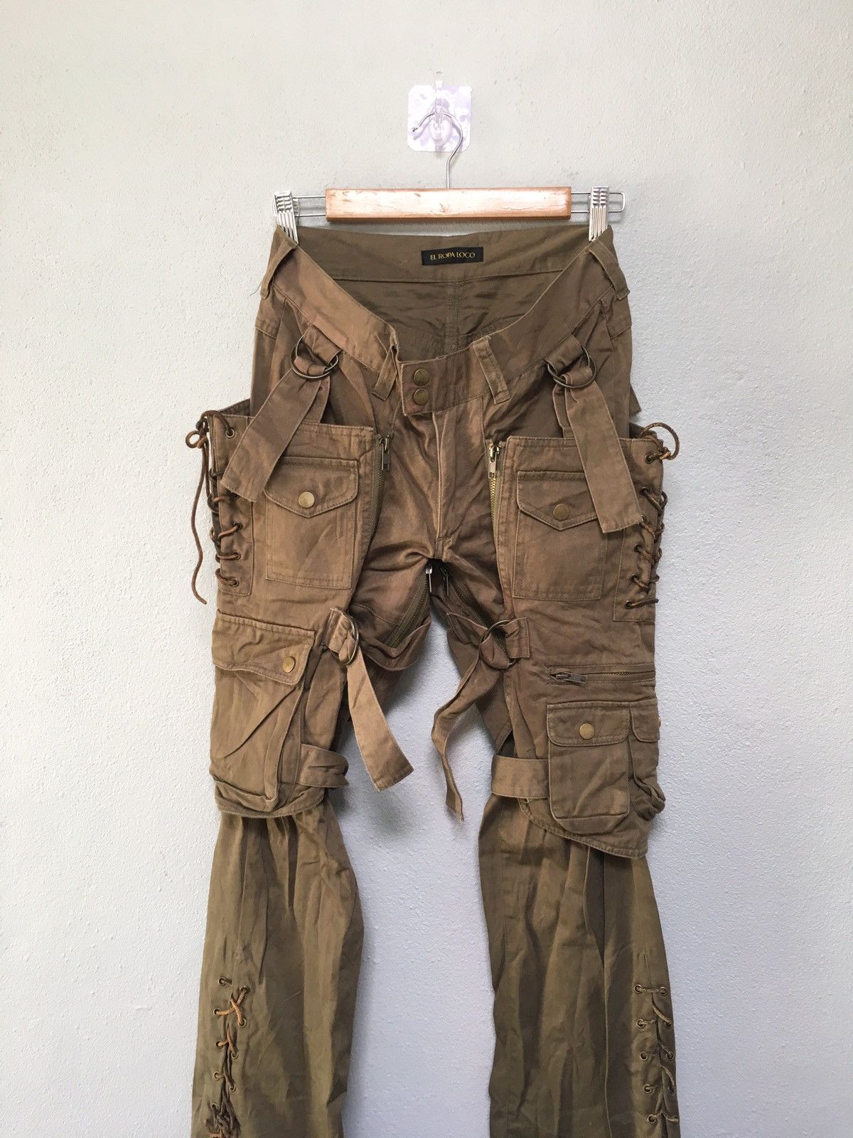 Japanese Brand El Ropa Loco bondage hunting pants streetwear hypebeast Size US 30 / EU 46 - 2 Thumbnail