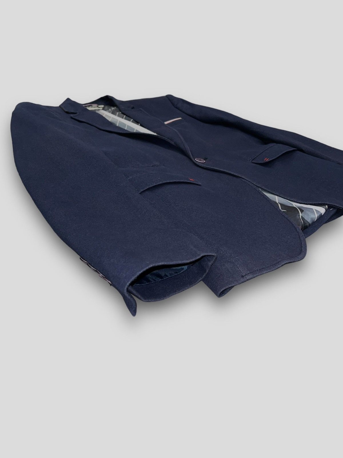 Armani × Emporio Armani × Giorgio Armani Emporio Armani Denim Navy Blazer Jacket Size US M / EU 48-50 / 2 - 3 Thumbnail