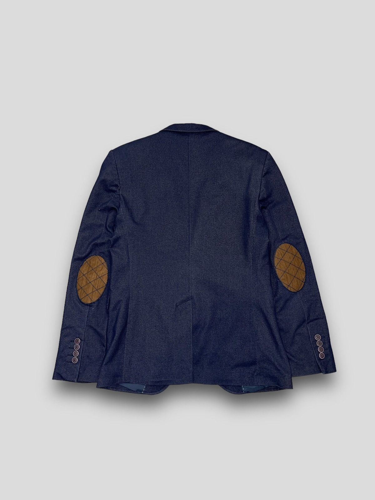 Armani × Emporio Armani × Giorgio Armani Emporio Armani Denim Navy Blazer Jacket Size US M / EU 48-50 / 2 - 6 Thumbnail