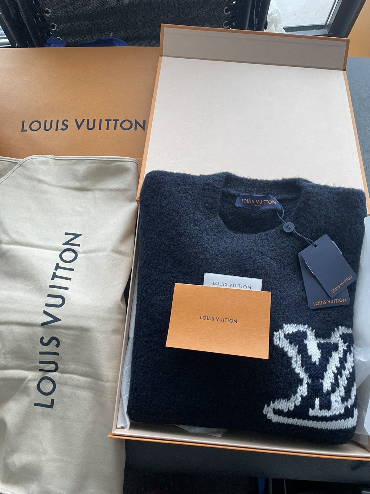 Louis Vuitton Rare Brand New Super Runway Limited Edition Intarsia Sweater Size US L / EU 52-54 / 3 - 4 Thumbnail