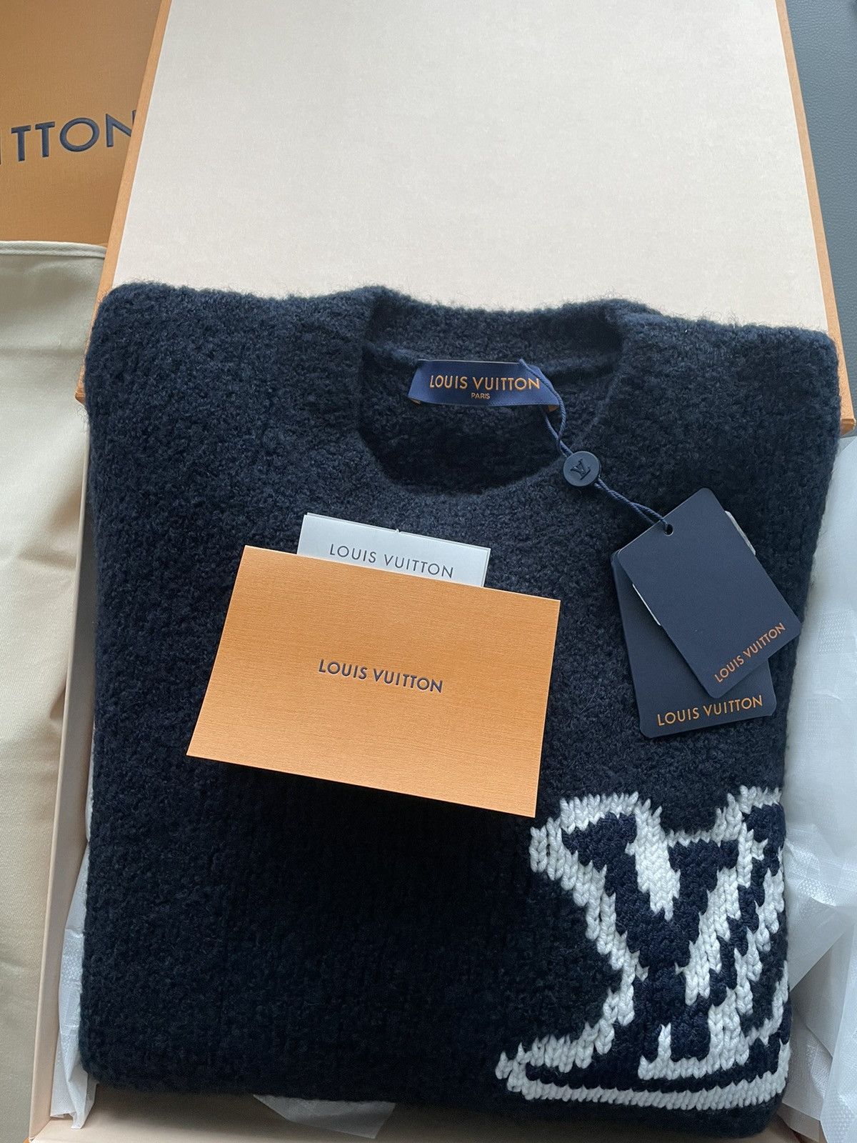 Louis Vuitton Rare Brand New Super Runway Limited Edition Intarsia Sweater Size US L / EU 52-54 / 3 - 9 Thumbnail