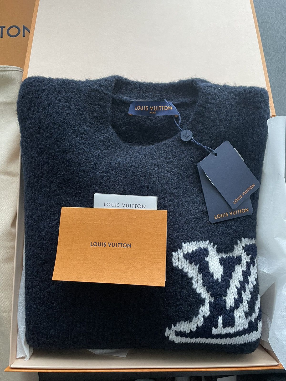 Louis Vuitton Rare Brand New Super Runway Limited Edition Intarsia Sweater Size US L / EU 52-54 / 3 - 11 Thumbnail