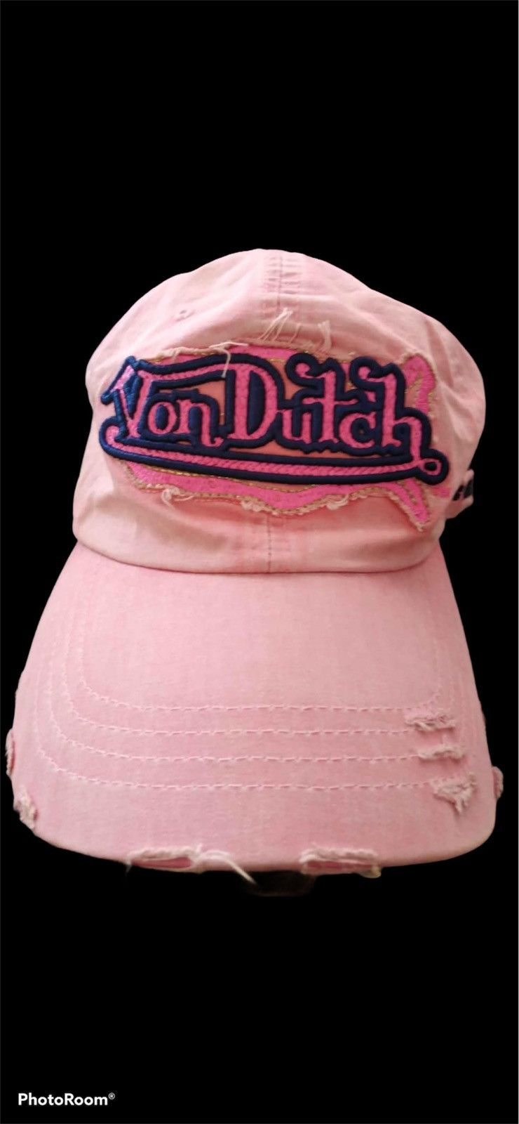 💥RARE Von Dutch Pink Distressed Trucker JAY Z Rapper Style
