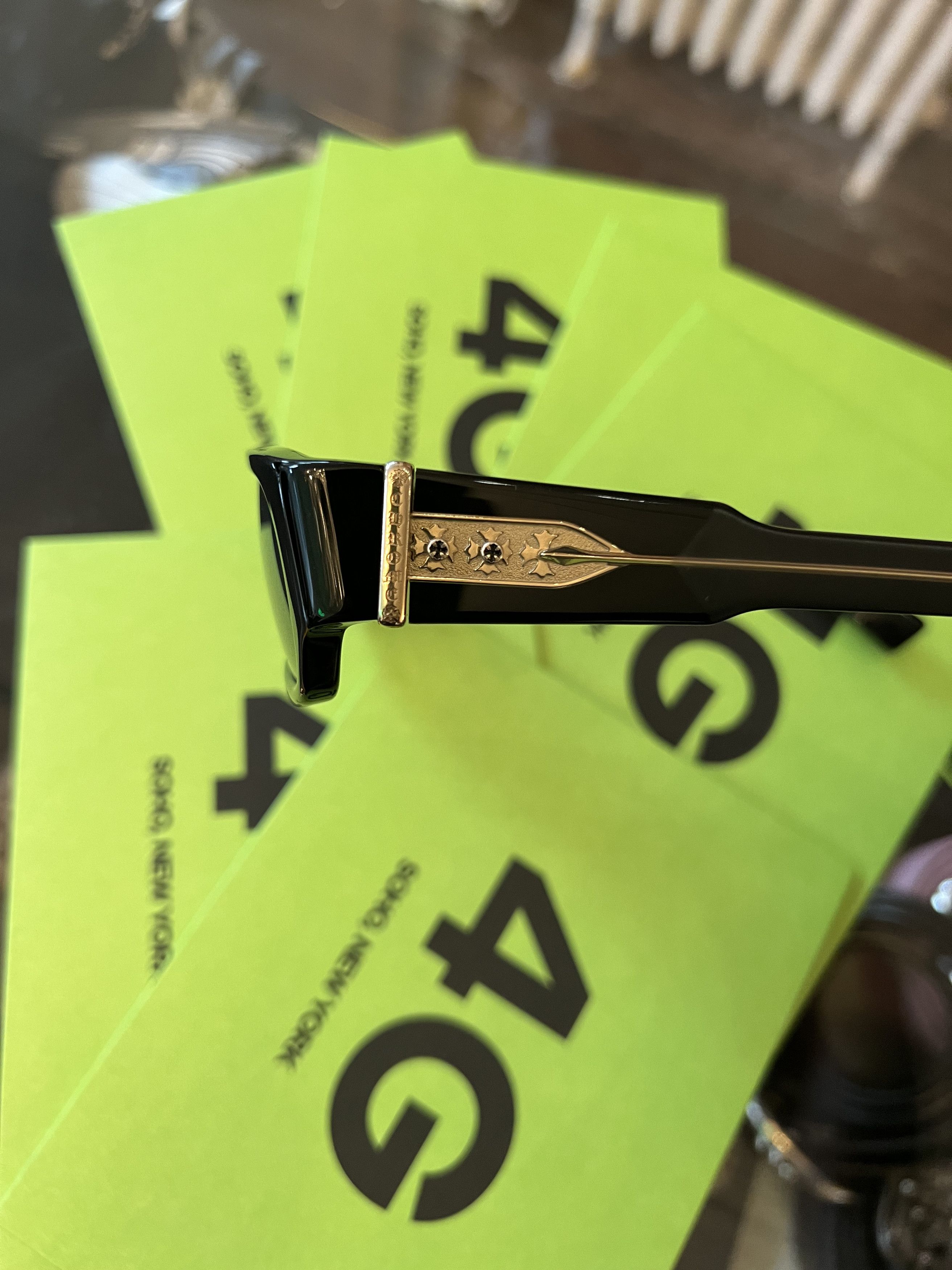 Chrome Hearts Chrome hearts Tryvagagain 22k gold glasses Size ONE SIZE - 3 Thumbnail