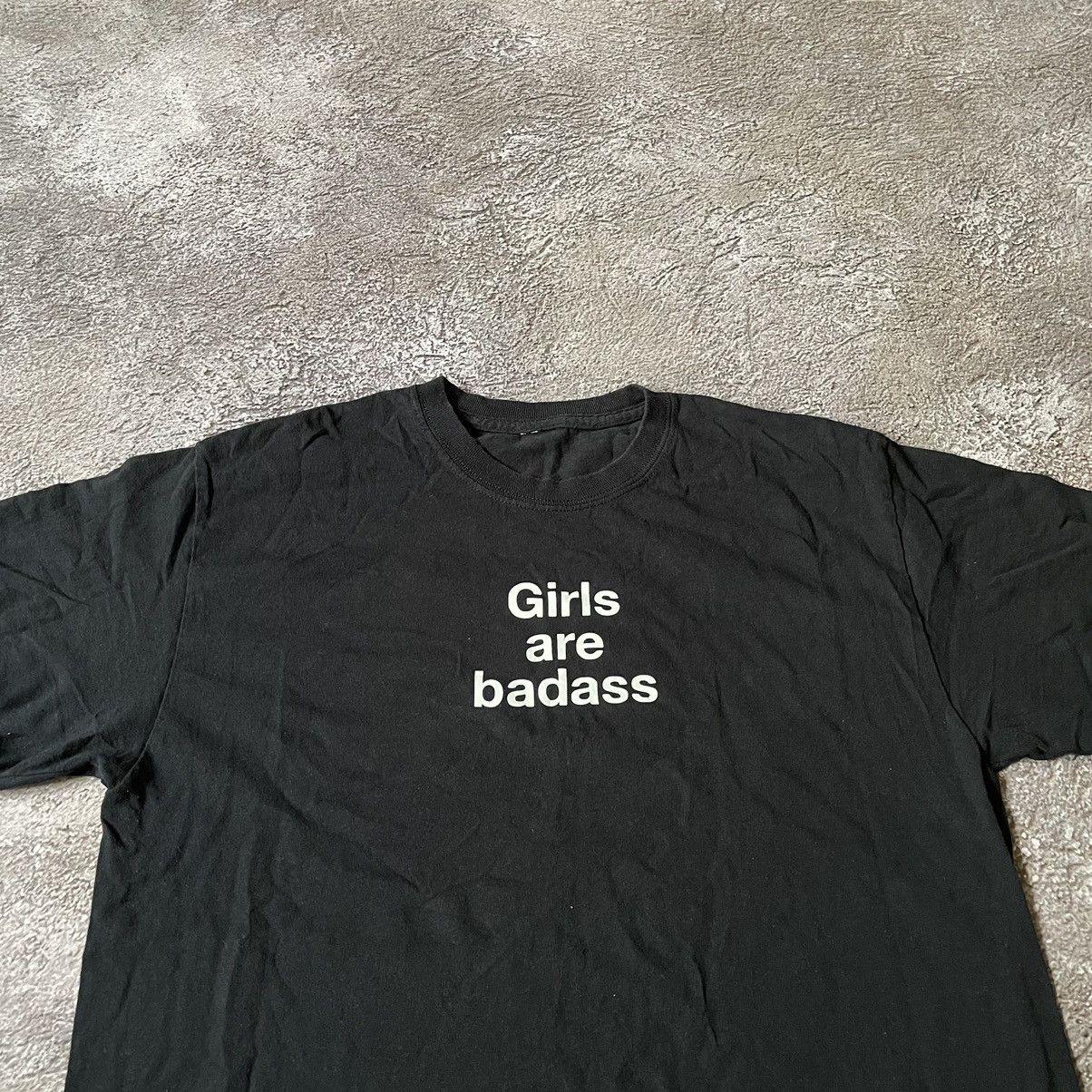 Vintage Y2K Graphic Tee Girls Are Badass Funny Streetwear Grunge M Size US M / EU 48-50 / 2 - 5 Thumbnail