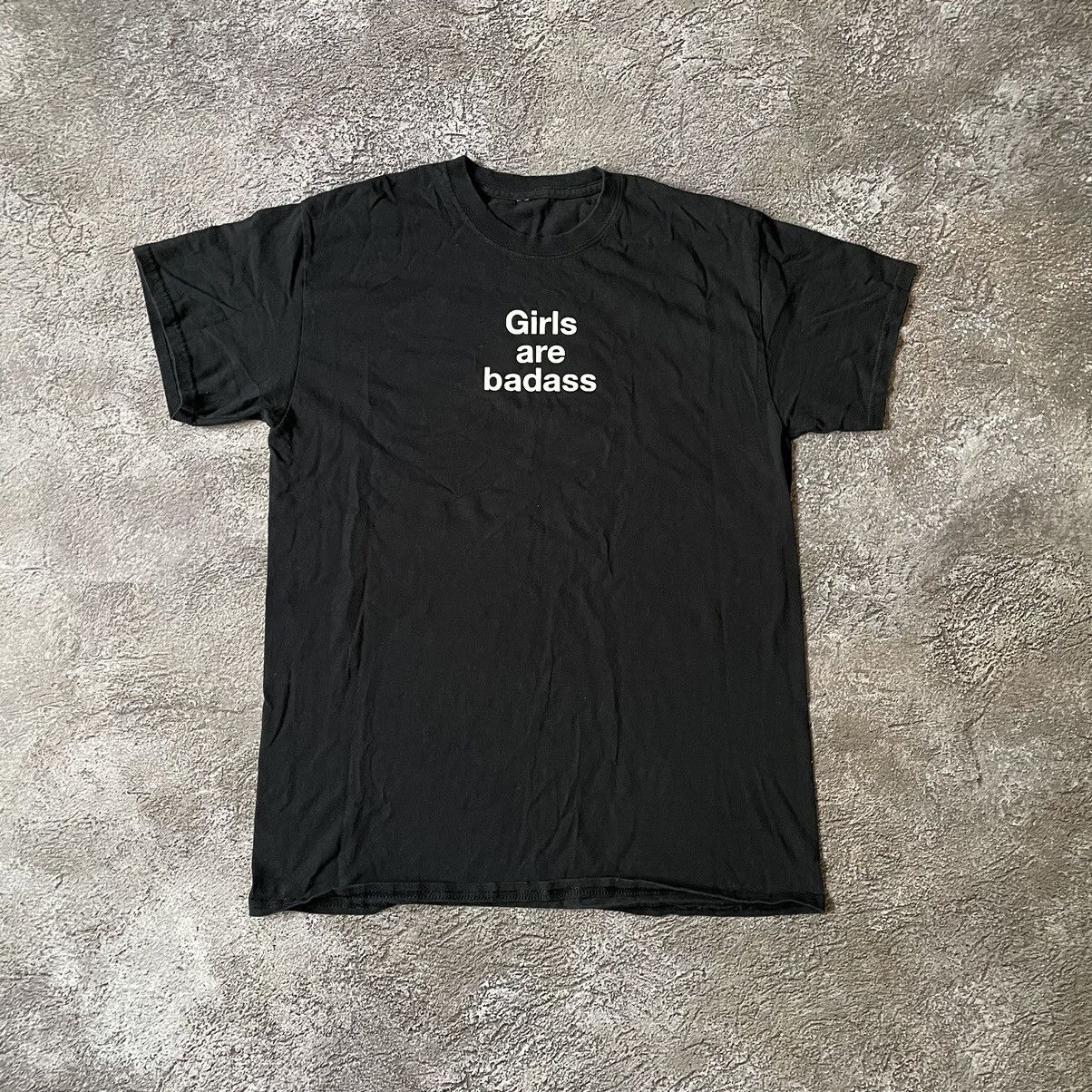 Vintage Y2K Graphic Tee Girls Are Badass Funny Streetwear Grunge M Size US M / EU 48-50 / 2 - 2 Thumbnail