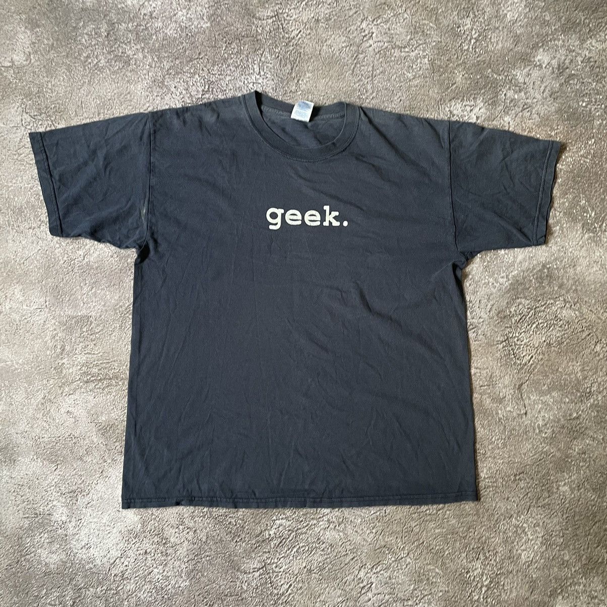 Vintage Vintage Y2K Geek Graphic Tee Sun Faded Streetwear Cropped XL Size US XL / EU 56 / 4 - 3 Thumbnail
