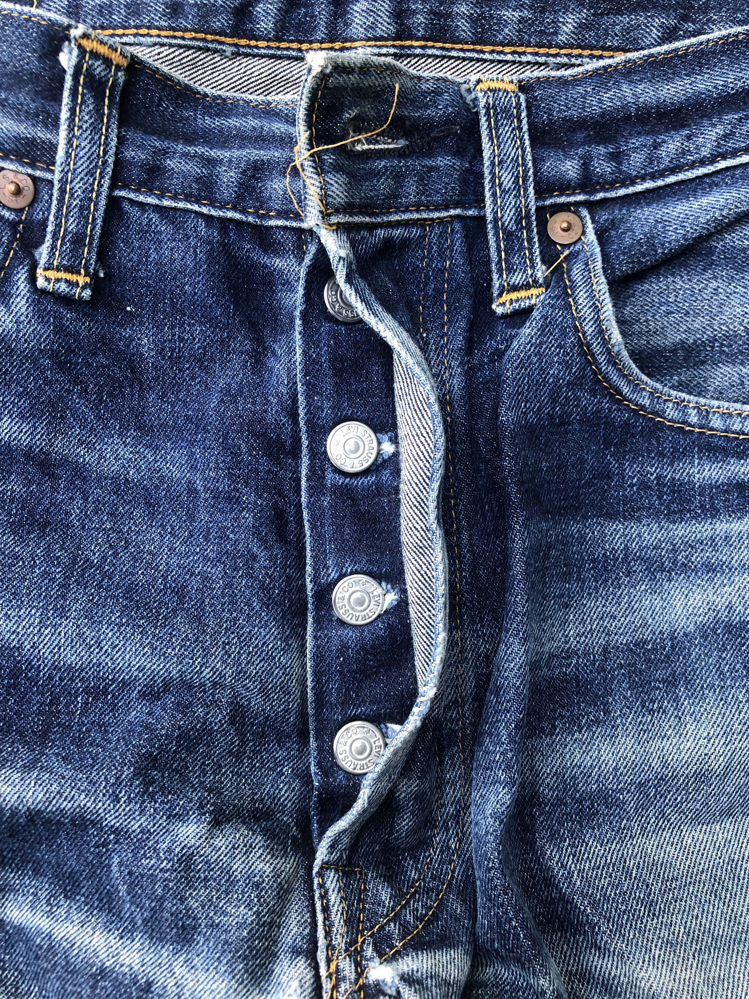 Levi's Vintage Levi's Big E Japan Ripped Jeans (P014) Size US 30 / EU 46 - 9 Thumbnail