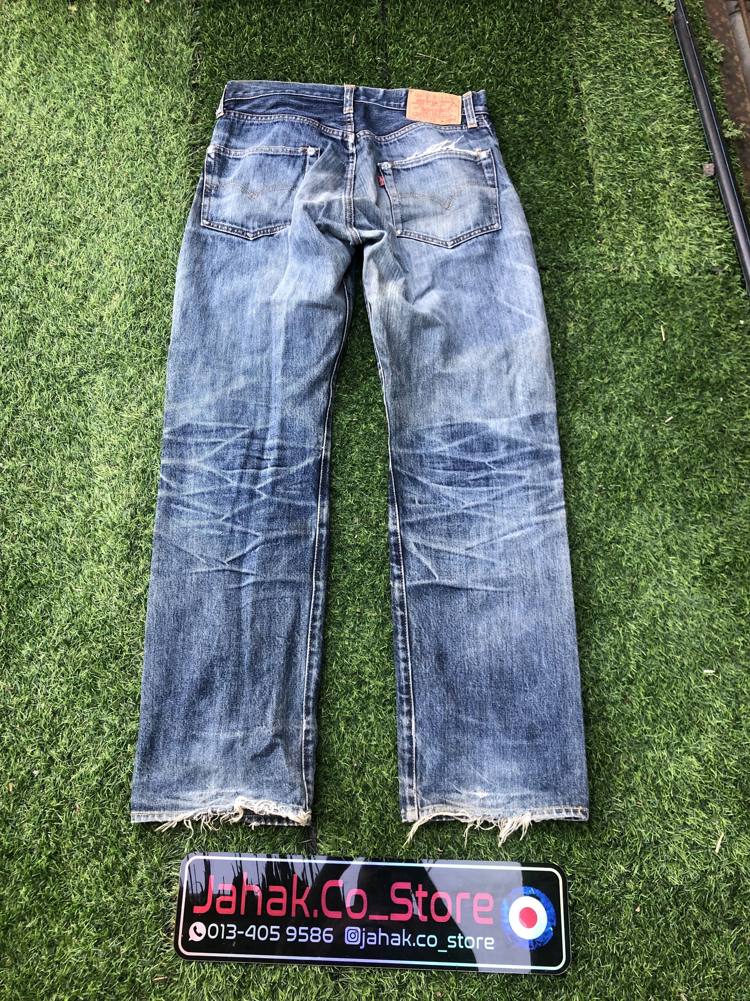 Levi's Vintage Levi's Big E Japan Ripped Jeans (P014) Size US 30 / EU 46 - 12 Thumbnail