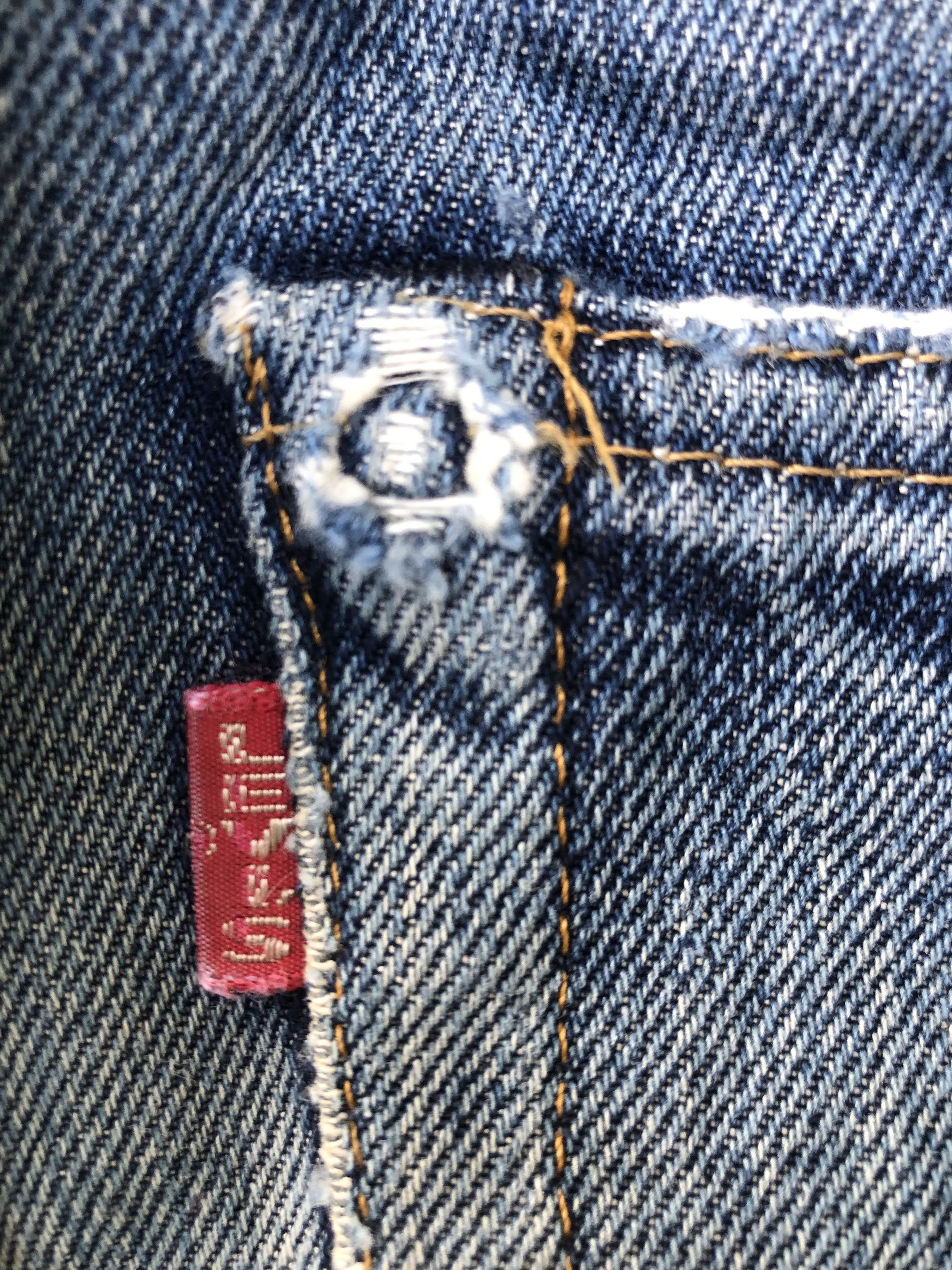 Levi's Vintage Levi's Big E Japan Ripped Jeans (P014) Size US 30 / EU 46 - 14 Thumbnail