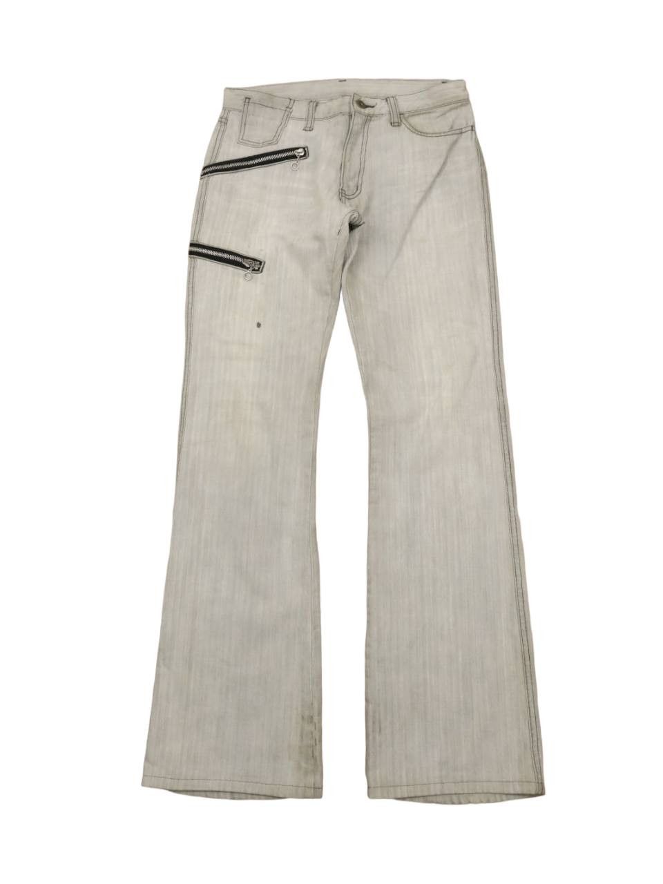 image of Designer Edge Rupert Side Zipper Rework Style Inspired Pants in Grey, Men's (Size 30)