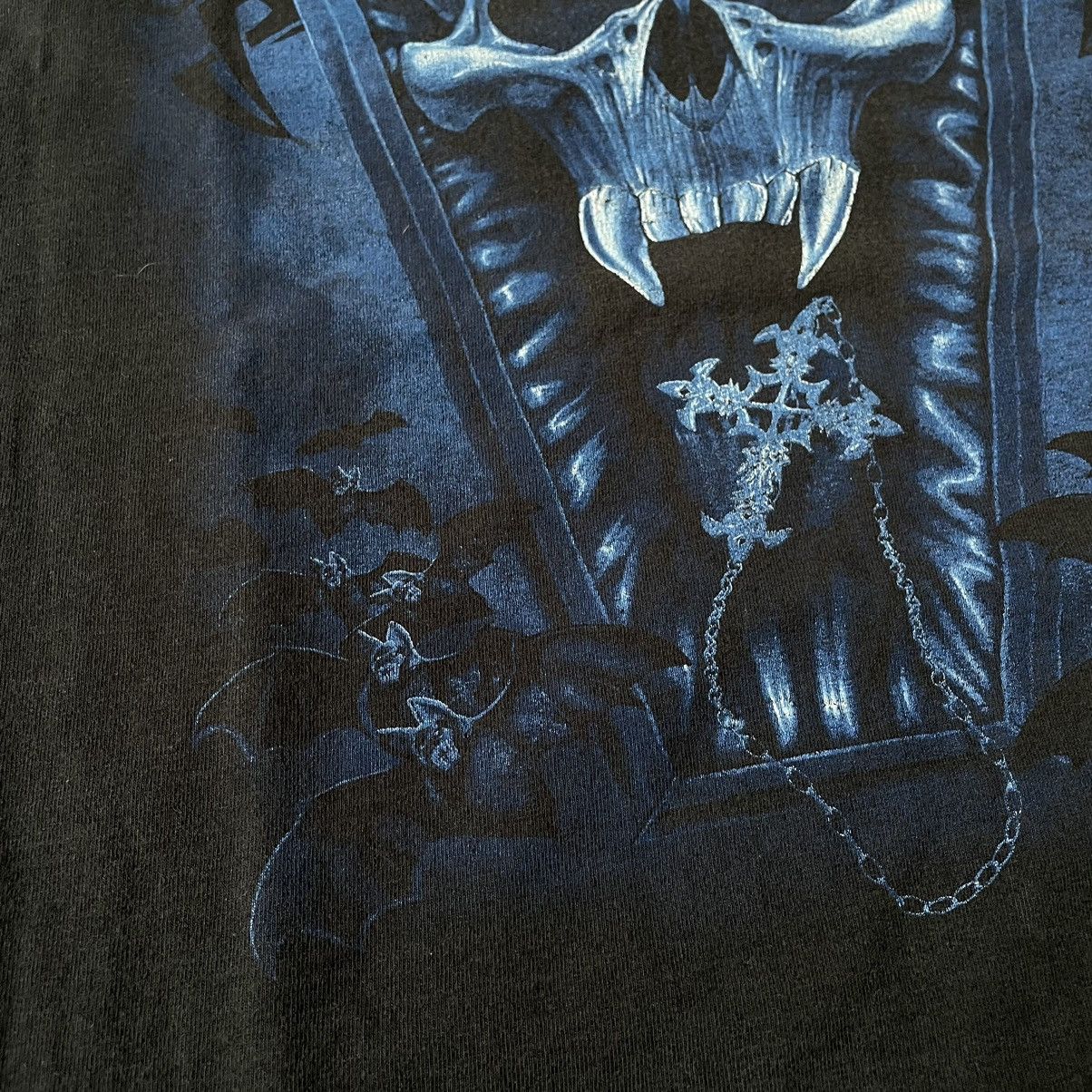Band Tees Vintage Y2K BONES ABSTRACT CREEPY VAMP ANGRY HORROR SKELETON Size US XL / EU 56 / 4 - 7 Thumbnail