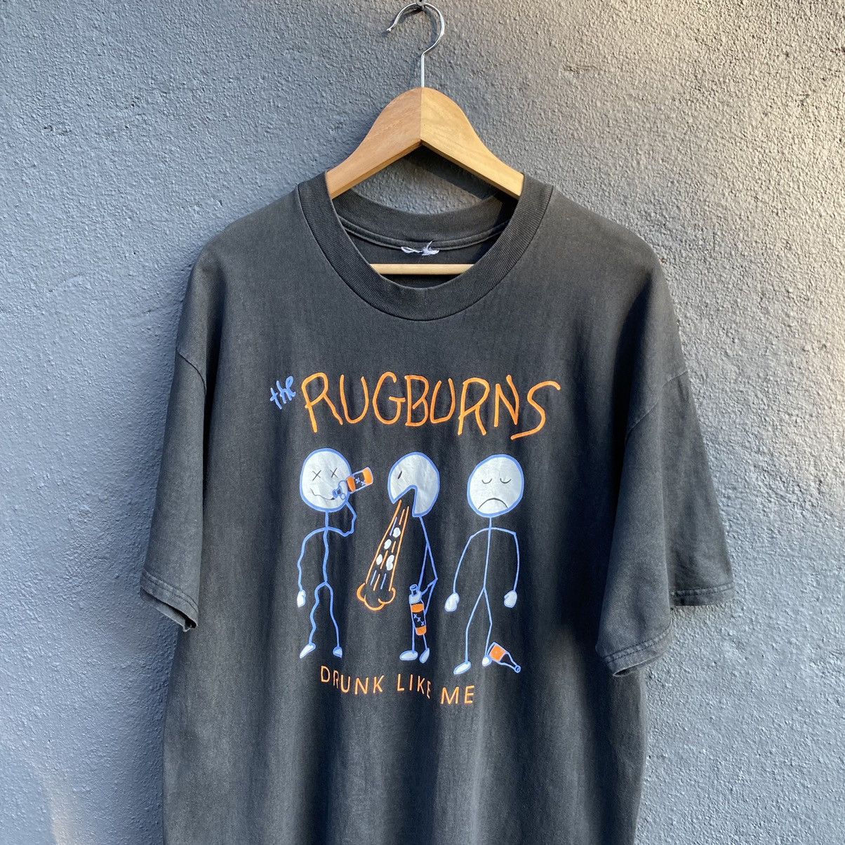 Band Tees Thrashed Faded Vintage 90s The Rugburns Band ERD GRUNGE TEE Size US XL / EU 56 / 4 - 2 Thumbnail