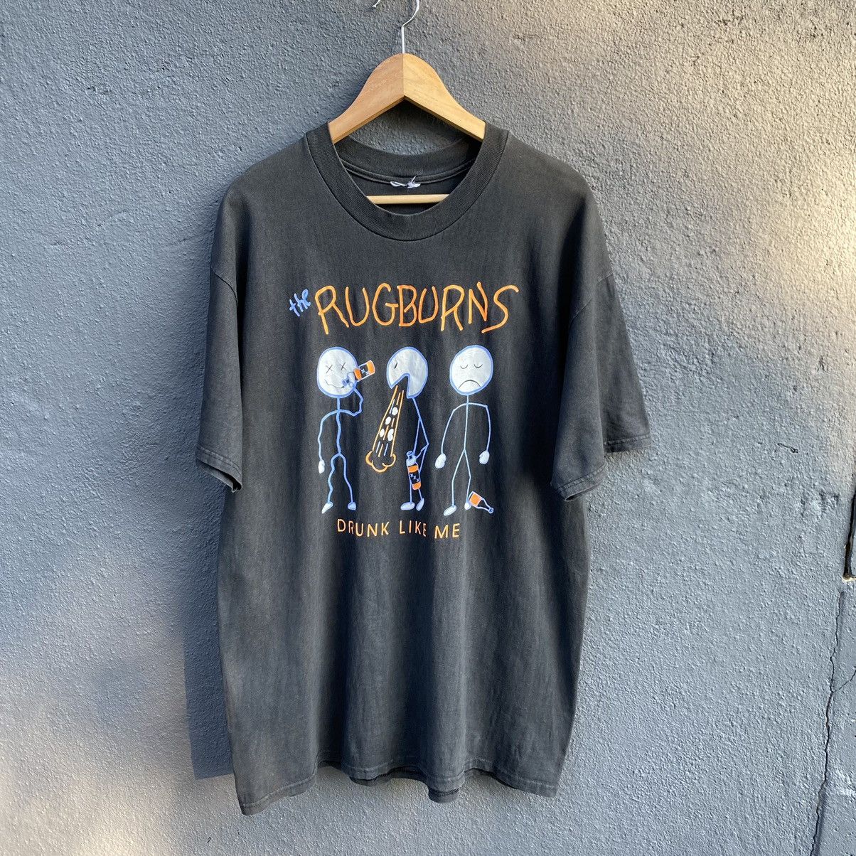 Band Tees Thrashed Faded Vintage 90s The Rugburns Band ERD GRUNGE TEE Size US XL / EU 56 / 4 - 1 Thumbnail