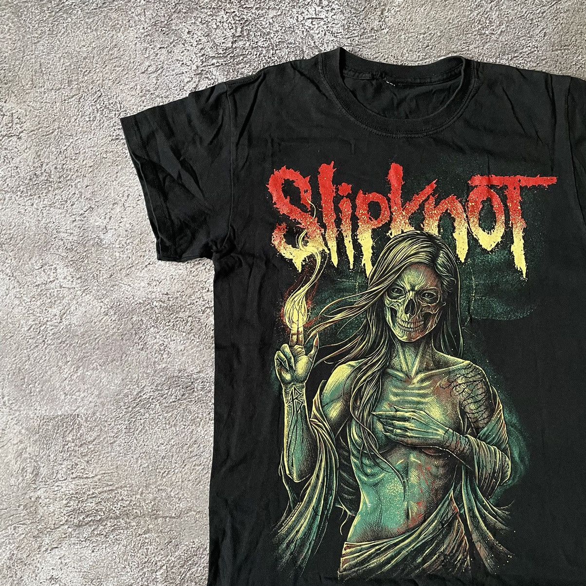 Vintage Vintage Y2K Slipknot Band Tee Graphic Thrashed Grunge Boxy S Size US S / EU 44-46 / 1 - 4 Thumbnail