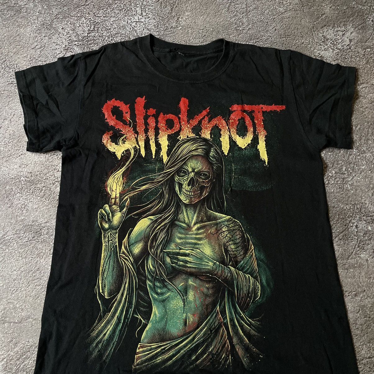 Vintage Vintage Y2K Slipknot Band Tee Graphic Thrashed Grunge Boxy S Size US S / EU 44-46 / 1 - 5 Thumbnail
