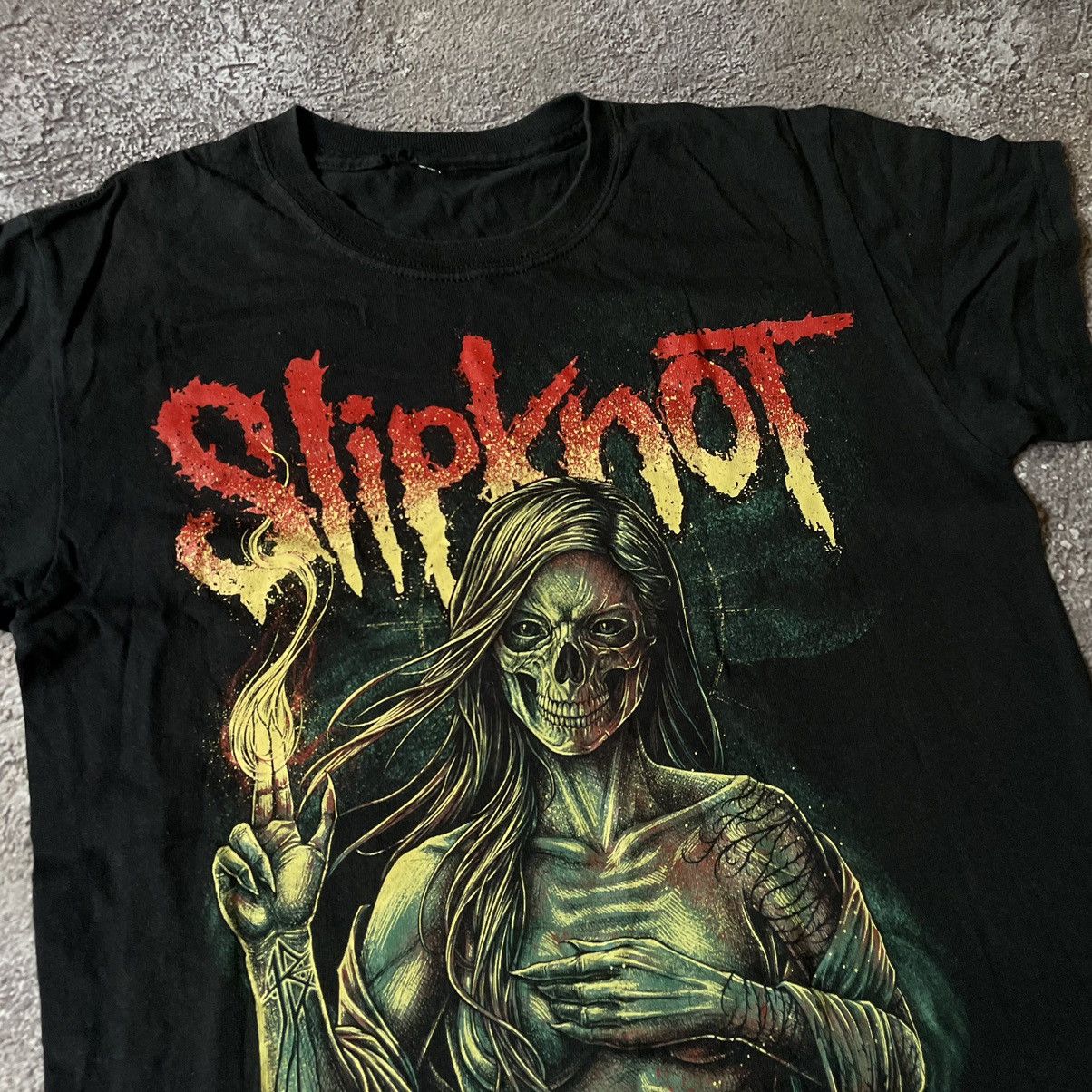 Vintage Vintage Y2K Slipknot Band Tee Graphic Thrashed Grunge Boxy S Size US S / EU 44-46 / 1 - 6 Thumbnail