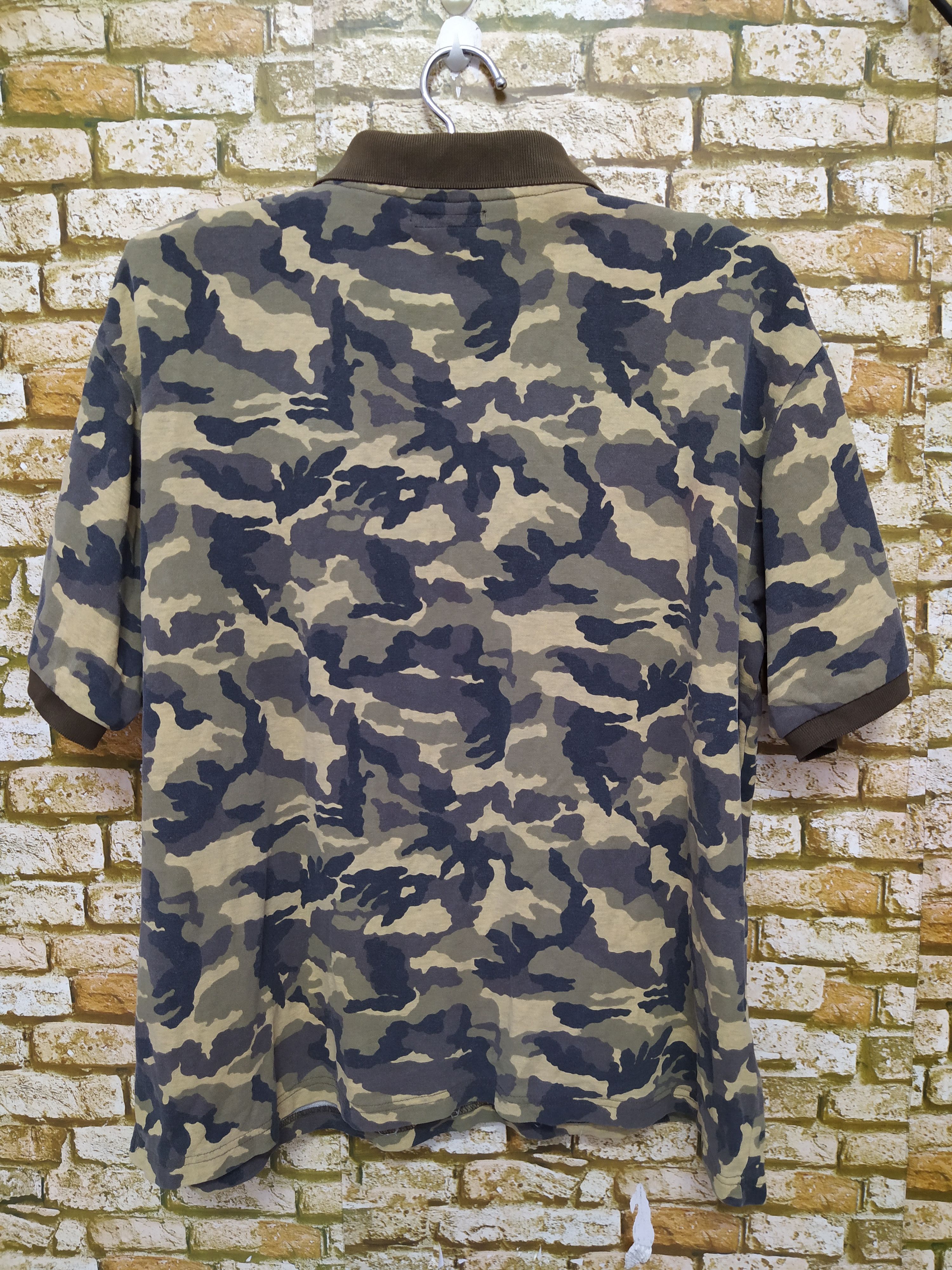 Japanese Brand SUBCIETY JAPAN CAMO POLO (B498) Size US L / EU 52-54 / 3 - 4 Thumbnail