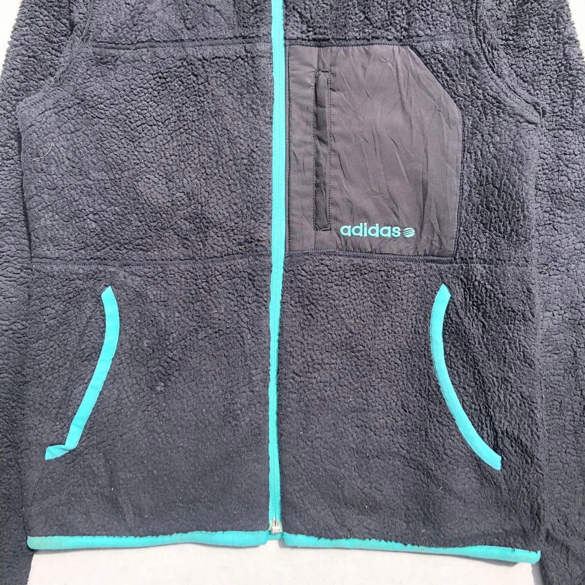 Adidas 🔥Accept Binding Offer🔥 Vintage Adidas Fleece Wool Jacket Size M / US 6-8 / IT 42-44 - 5 Thumbnail