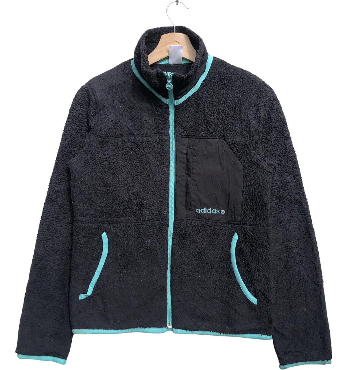 Adidas 🔥Accept Binding Offer🔥 Vintage Adidas Fleece Wool Jacket Size M / US 6-8 / IT 42-44 - 1 Thumbnail