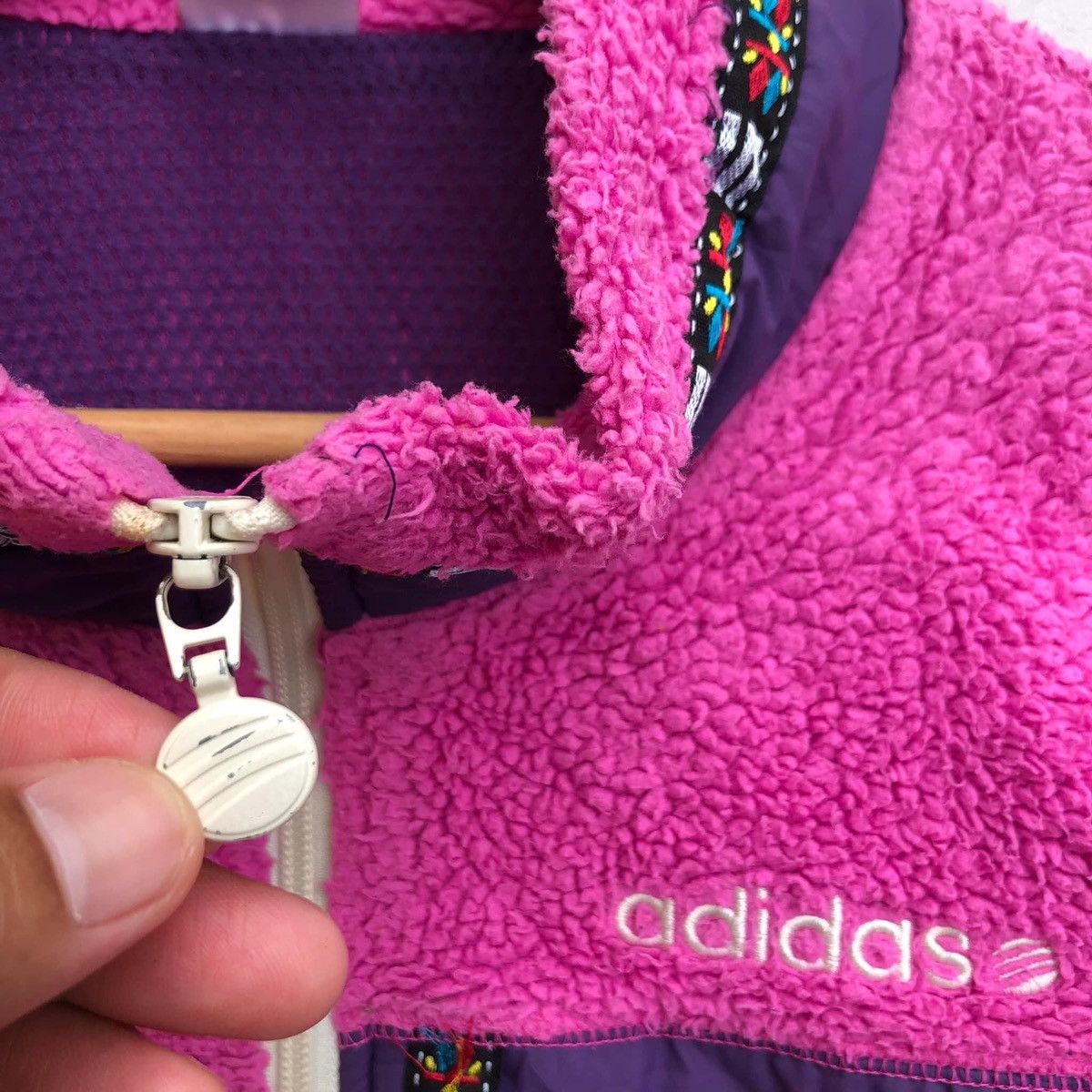 Adidas 🔥Accept Binding Offer🔥 Vintage Adidas Fleece Wool Jacket Size L / US 10 / IT 46 - 12 Thumbnail