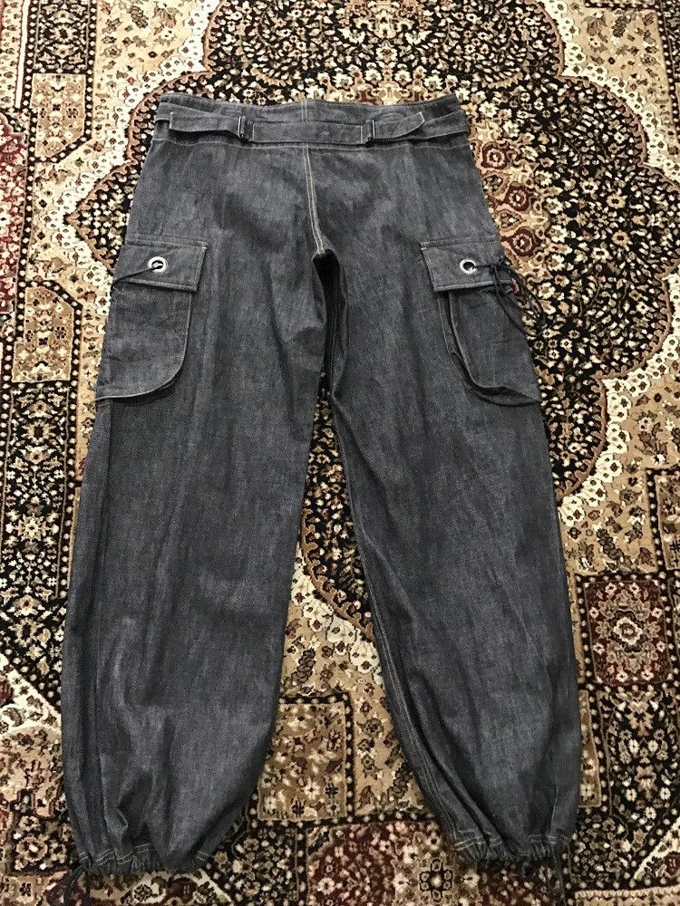 Y's × Yohji Yamamoto Yohji Yamamoto Y's Adjustable Drawstring Baggy Cargo Denim Size US 33 - 4 Thumbnail
