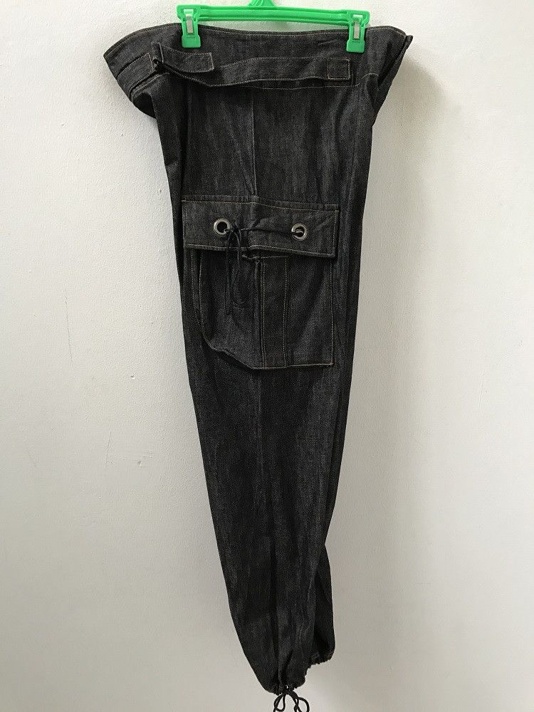 Y's × Yohji Yamamoto Yohji Yamamoto Y's Adjustable Drawstring Baggy Cargo Denim Size US 33 - 18 Thumbnail