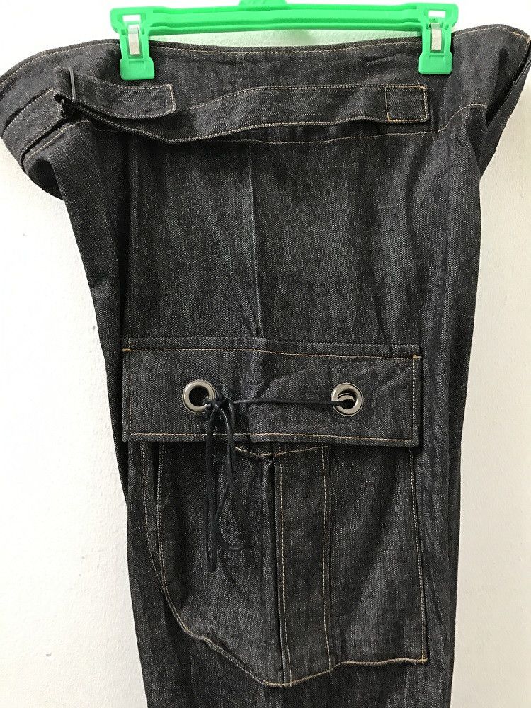 Y's × Yohji Yamamoto Yohji Yamamoto Y's Adjustable Drawstring Baggy Cargo Denim Size US 33 - 19 Thumbnail