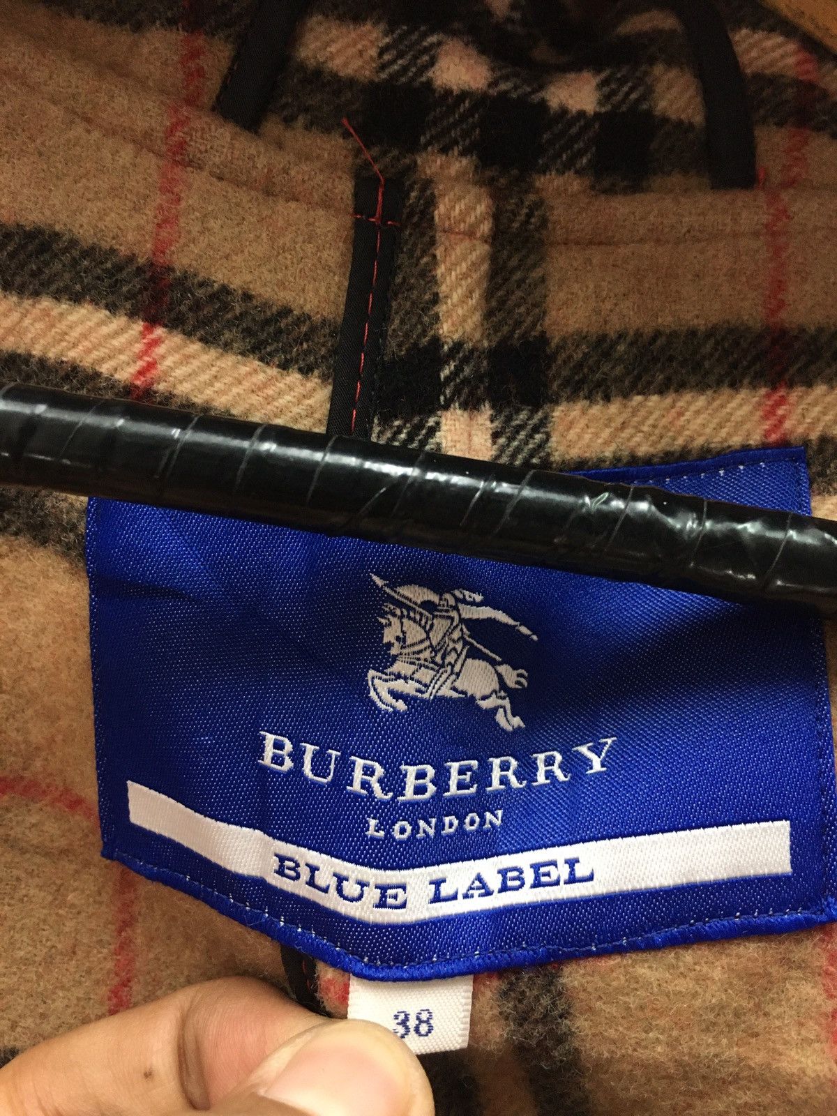 Burberry Burberry Blue Label Nova Check Duffer Wool Long Jacket Size US M / EU 48-50 / 2 - 8 Thumbnail