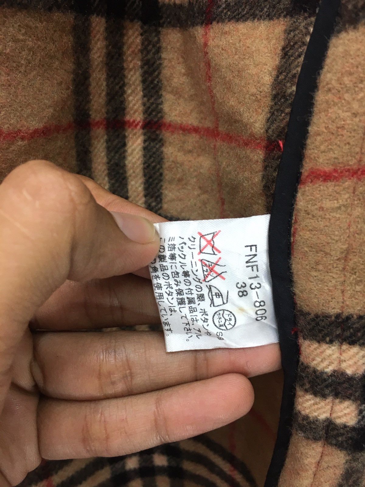 Burberry Burberry Blue Label Nova Check Duffer Wool Long Jacket Size US M / EU 48-50 / 2 - 9 Thumbnail