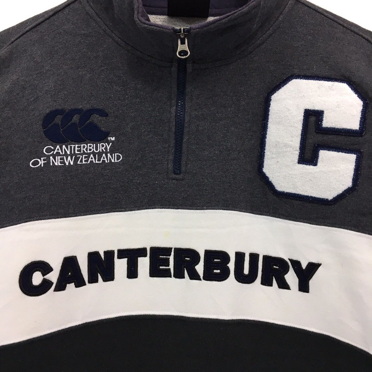 Canterbury of New Zealand × Sports Specialties × Vintage CANTERBURY x STEINLAGER Half Zip Sweatshirt Size US XL / EU 56 / 4 - 9 Thumbnail