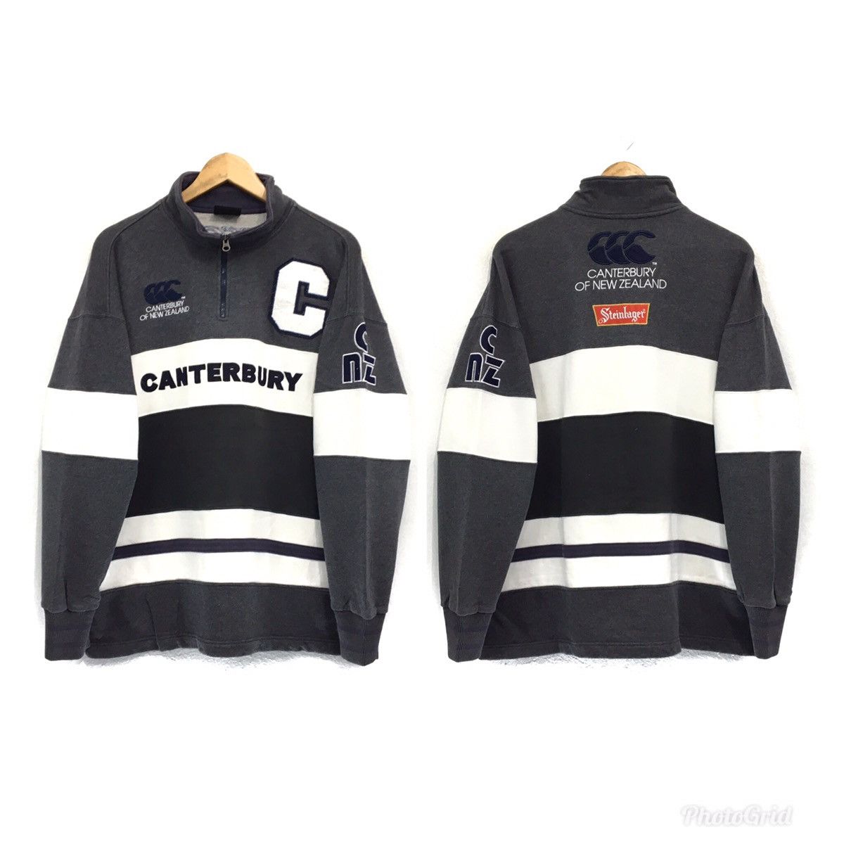 Canterbury of New Zealand × Sports Specialties × Vintage CANTERBURY x STEINLAGER Half Zip Sweatshirt Size US XL / EU 56 / 4 - 3 Thumbnail