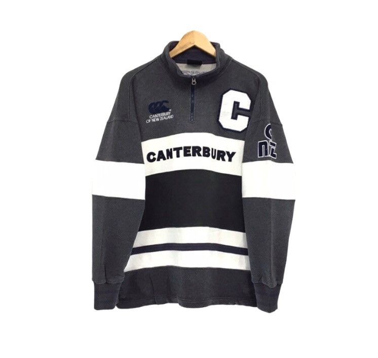Canterbury of New Zealand × Sports Specialties × Vintage CANTERBURY x STEINLAGER Half Zip Sweatshirt Size US XL / EU 56 / 4 - 2 Thumbnail