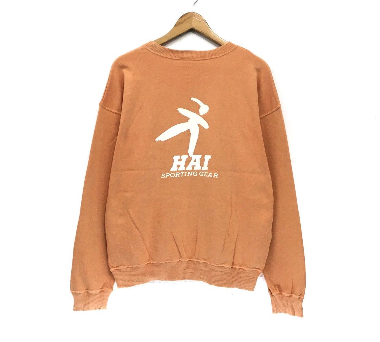 image of Hai Sporting Gear Issey Miyake Sweatshirt in Orange, Men's (Size Medium)