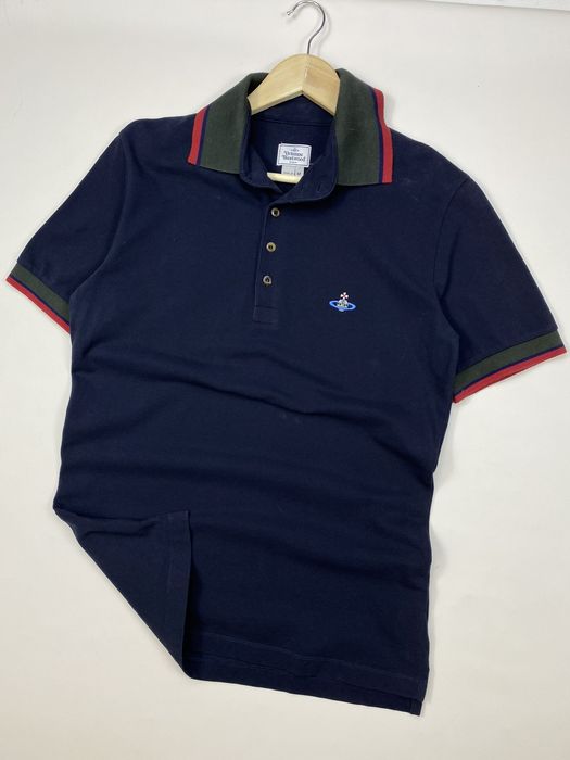 Vivienne westwood 2025 navy polo shirt