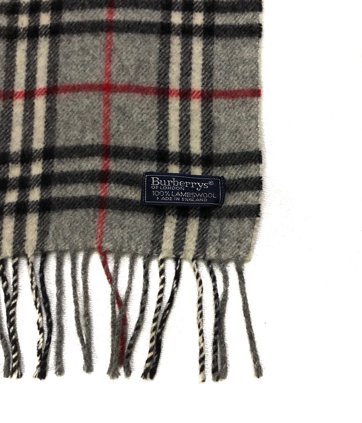 Burberry Vintage Burberrys London 100%Lambswool Scarf/ Muffler Size ONE SIZE - 4 Thumbnail