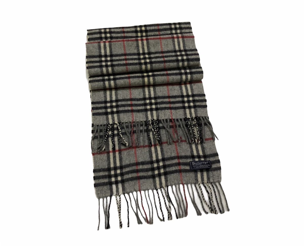 Burberry Vintage Burberrys London 100%Lambswool Scarf/ Muffler Size ONE SIZE - 2 Thumbnail