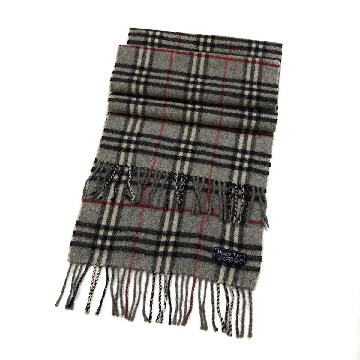 Burberry Vintage Burberrys London 100%Lambswool Scarf/ Muffler Size ONE SIZE - 1 Thumbnail