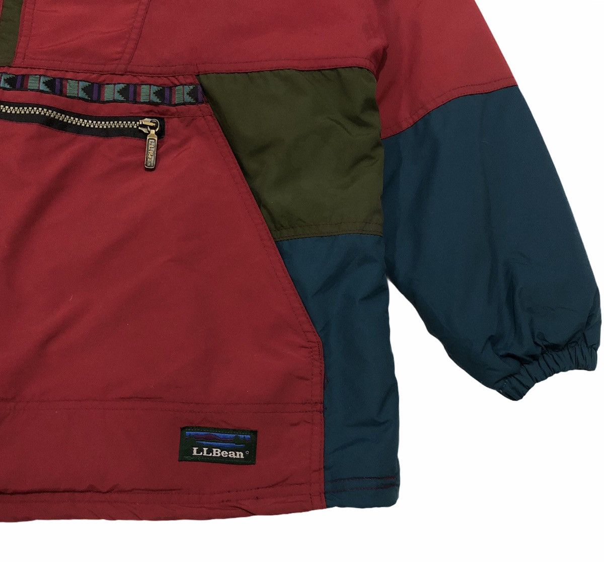 L.L. Bean L. L. Bean Anorak Aztec Jacket Hoodie Women Size L / US 10 / IT 46 - 6 Thumbnail
