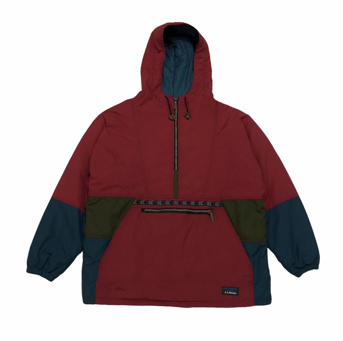 L.L. Bean L. L. Bean Anorak Aztec Jacket Hoodie Women Size L / US 10 / IT 46 - 3 Thumbnail