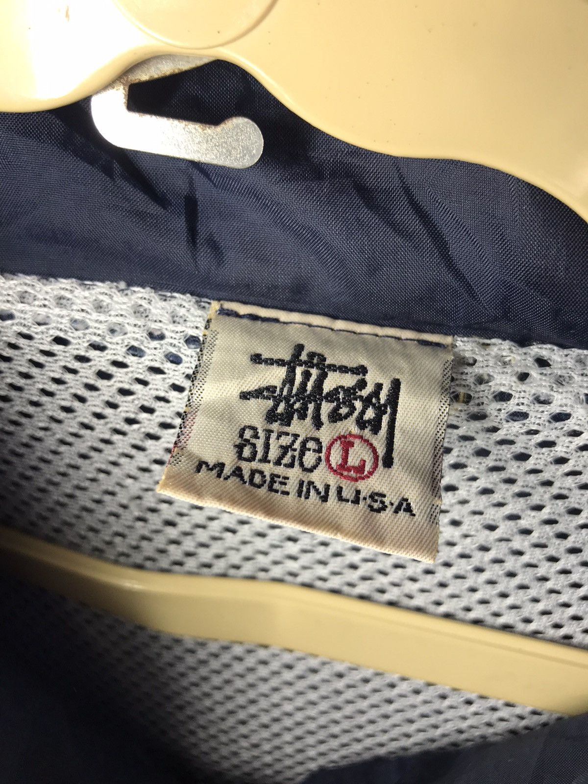 Stussy × Vintage Vintage windbreaker stussy with patches Size US L / EU 52-54 / 3 - 4 Thumbnail