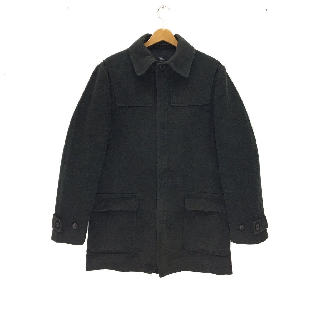 image of Ined By Yohji Yamamoto Nice Design Casual Jacket in Black, Men's (Size Medium)