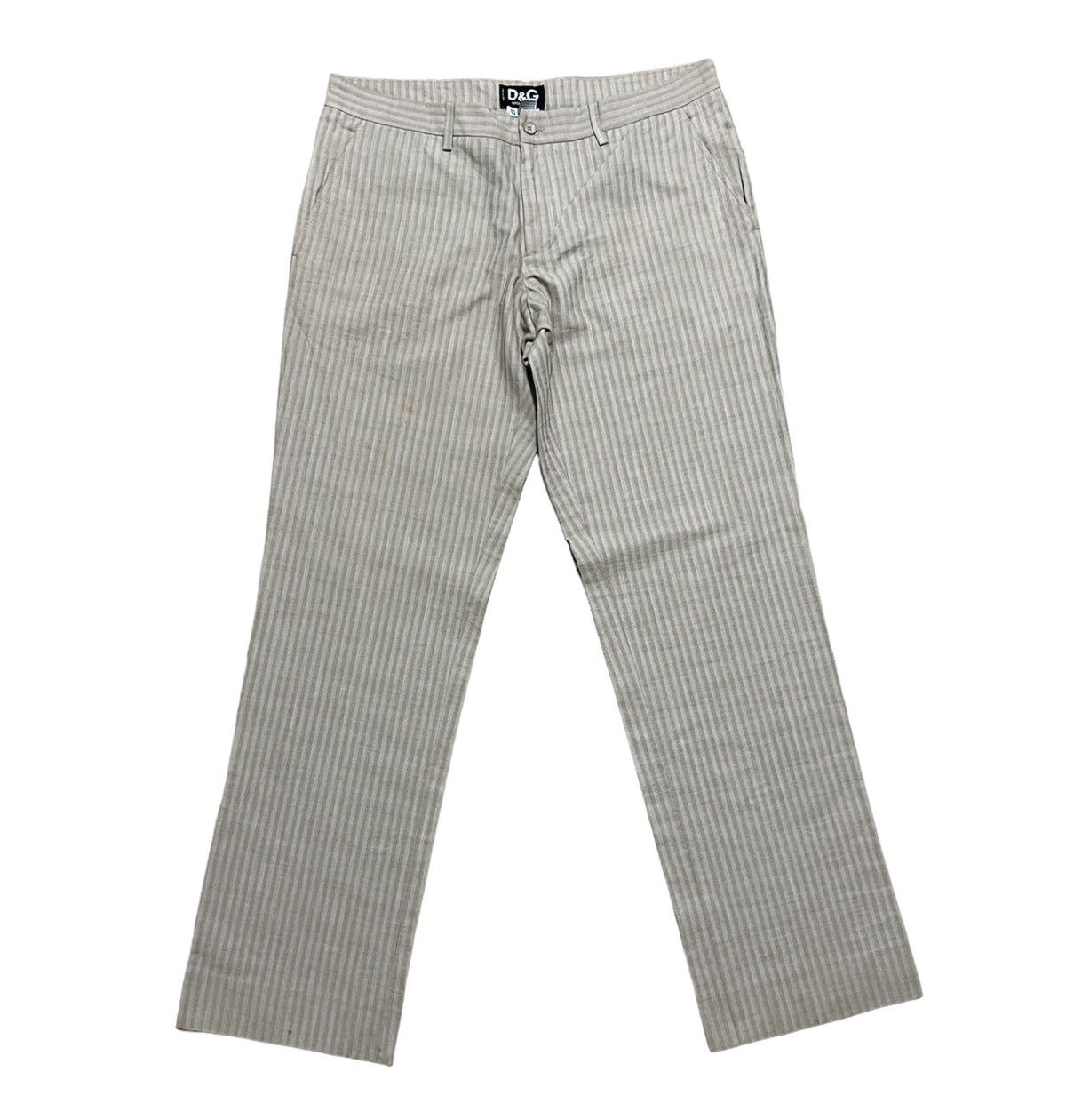 image of Dolce Gabbana Men Luxury Trouser in Cream (Size 37)