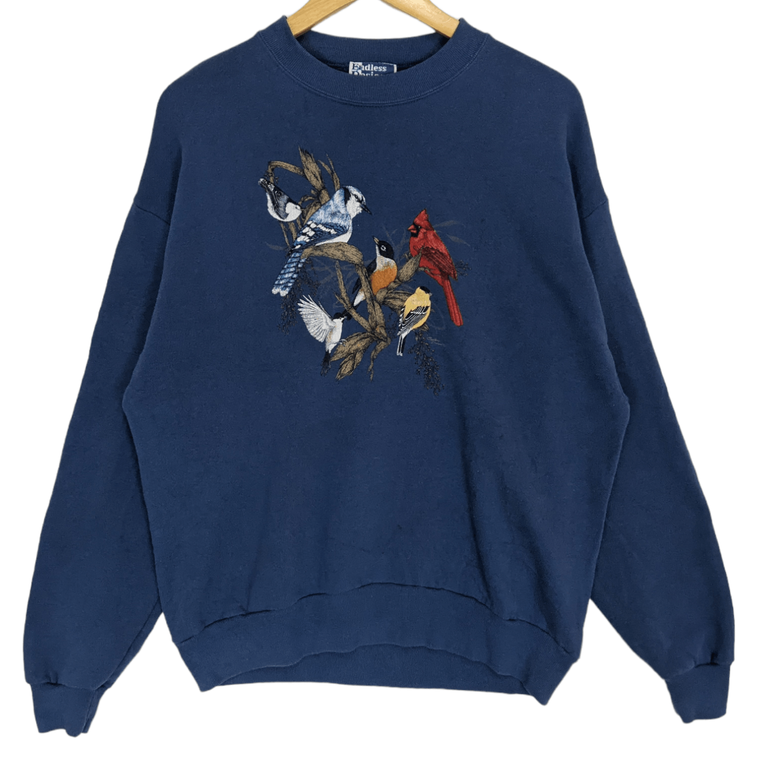Vintage Vintage 90's ENDLESS DESIGNS Bird Painting Art Sweatshirt Size US L / EU 52-54 / 3 - 2 Thumbnail