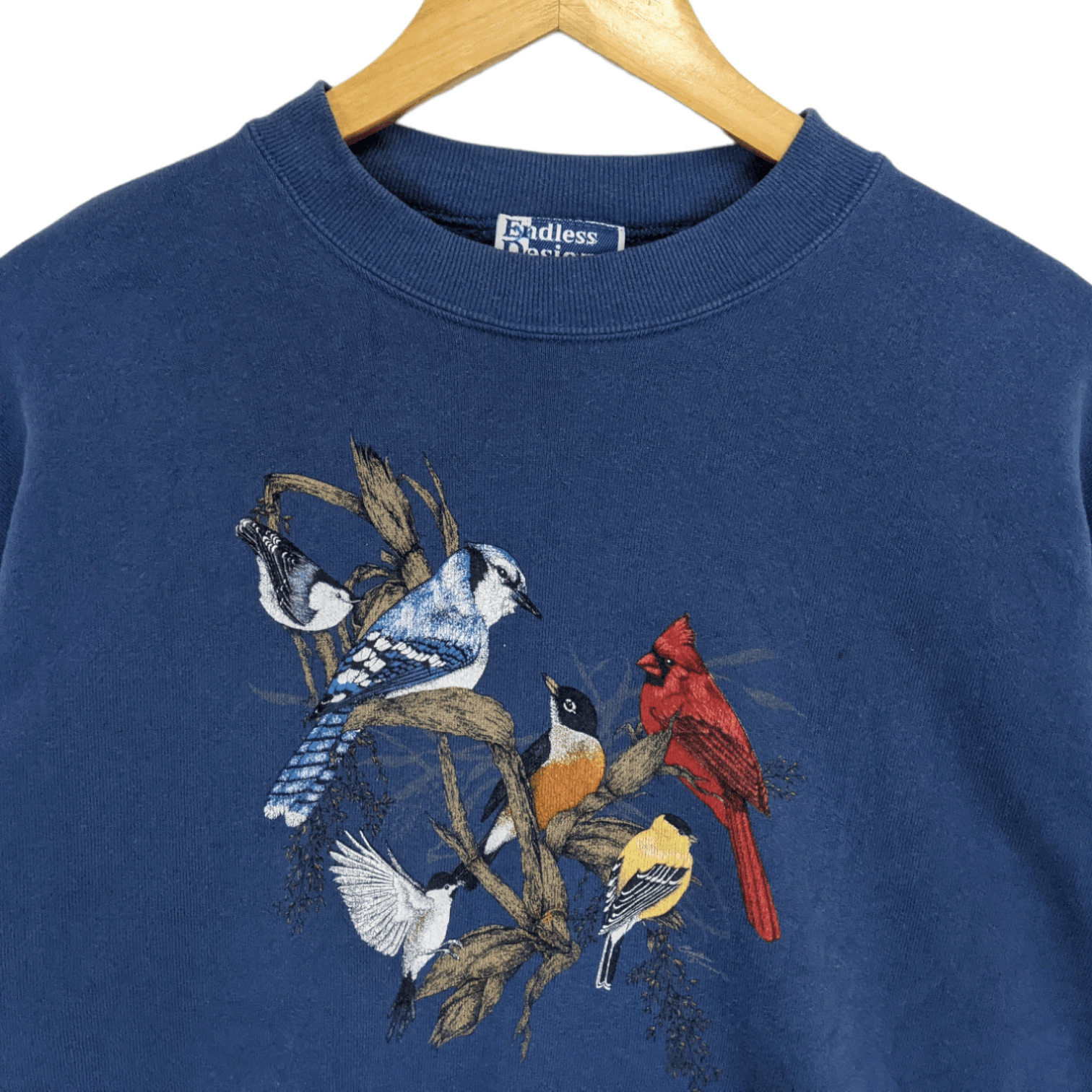 Vintage Vintage 90's ENDLESS DESIGNS Bird Painting Art Sweatshirt Size US L / EU 52-54 / 3 - 4 Thumbnail