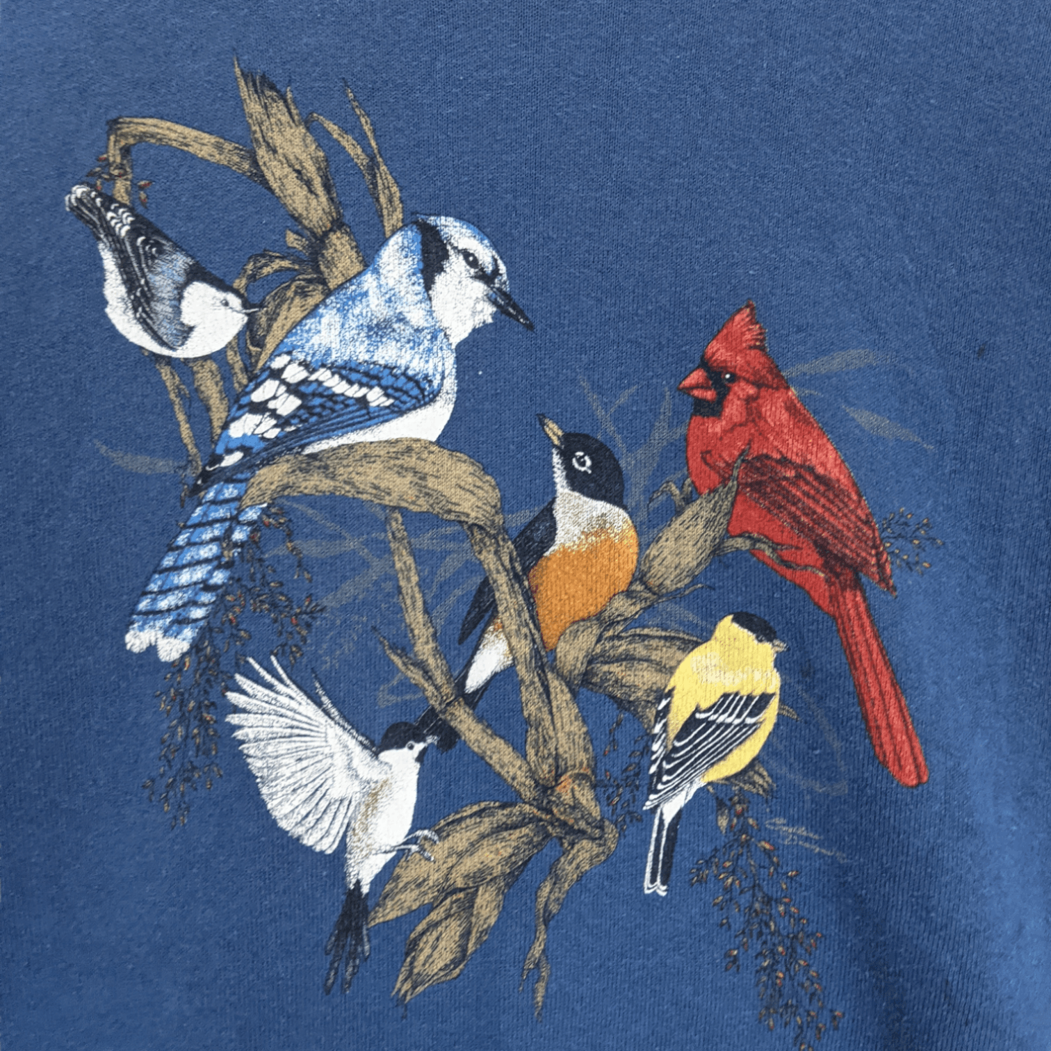 Vintage Vintage 90's ENDLESS DESIGNS Bird Painting Art Sweatshirt Size US L / EU 52-54 / 3 - 5 Thumbnail